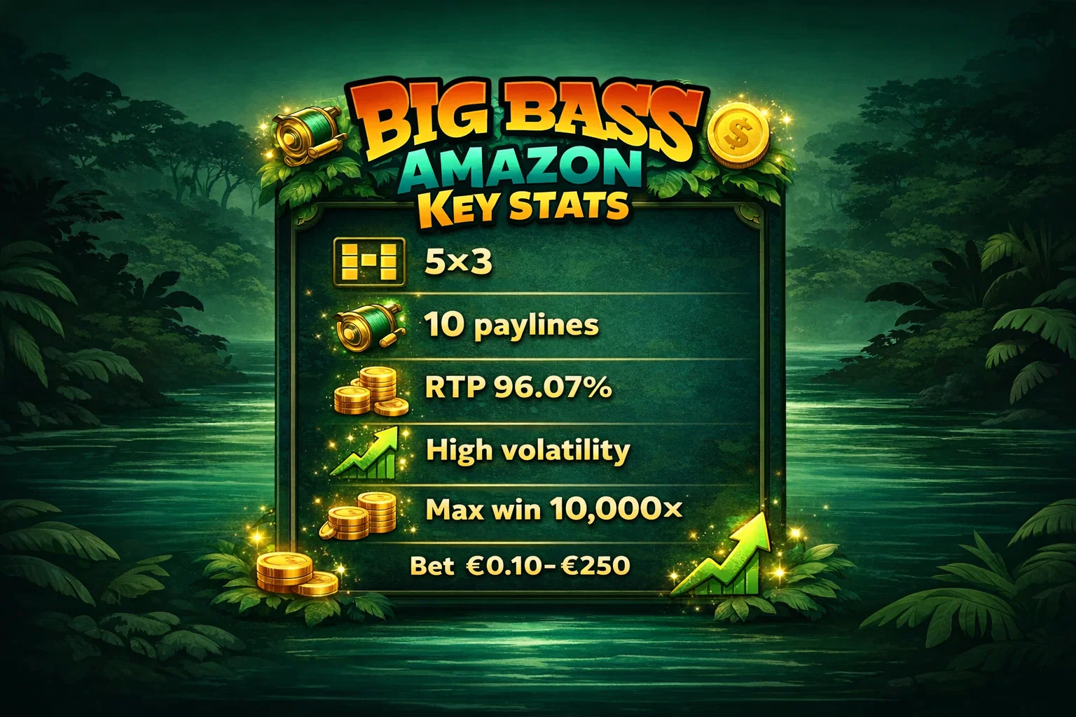 Big Bass Amazon Xtreme Stats