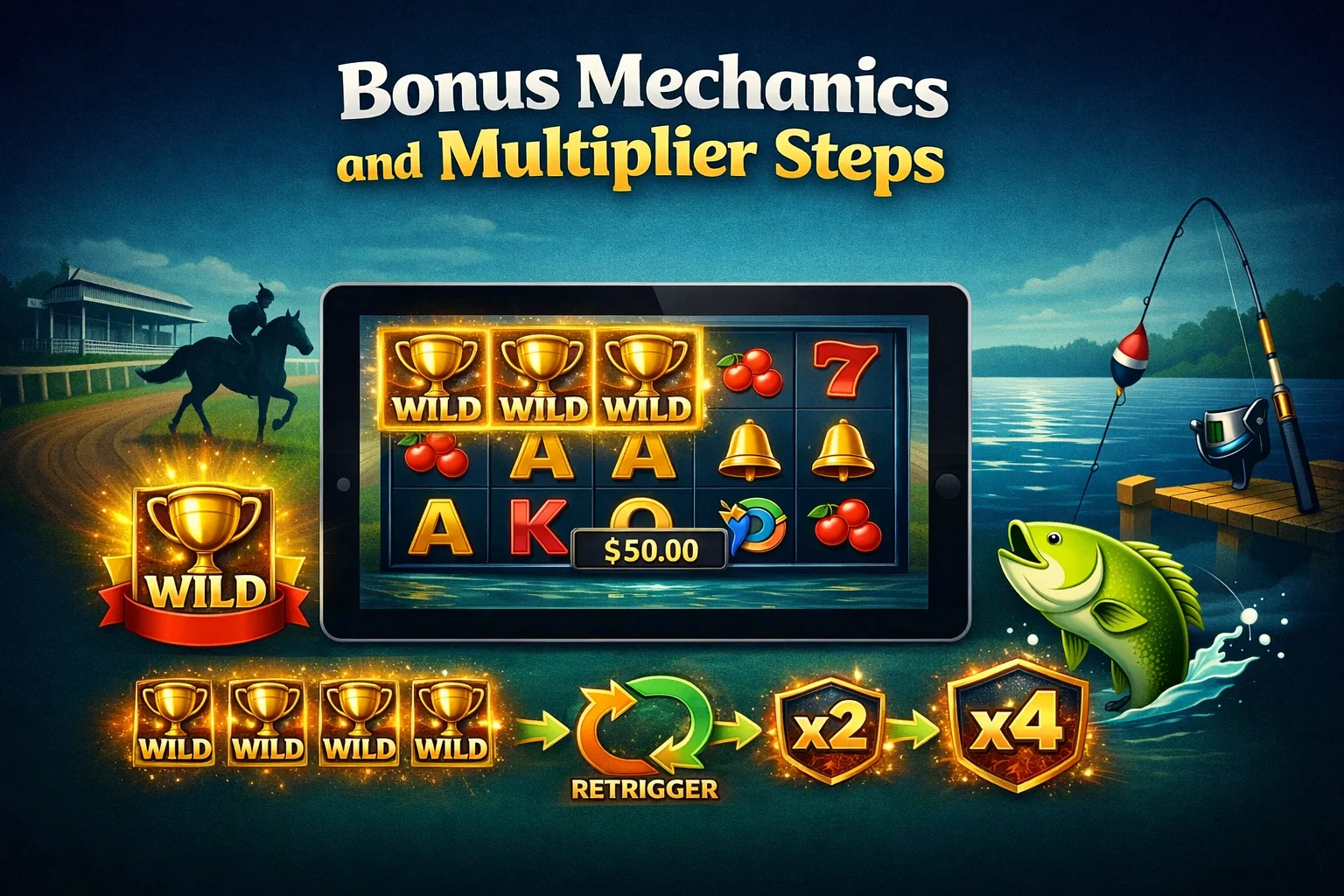 Big Bass Day at the Races bonus