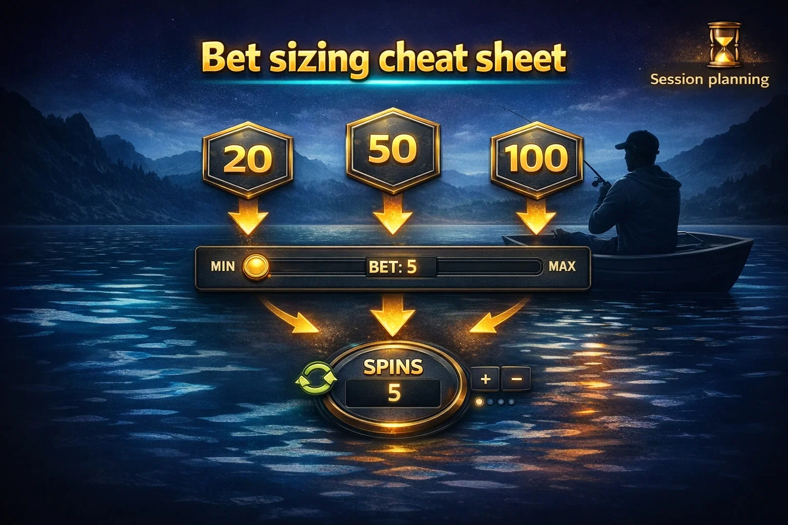 Big Bass bet sizing